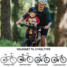 Indlæs billede til gallerivisning Frontmonteret cykelstol og gelænder til børn