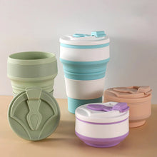 Indlæs billede til gallerivisning Sammenklappelig silikoneflaske i lommestørrelse