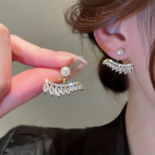 Indlæs billede til gallerivisning Perle-zirkon ørestikker øreringe