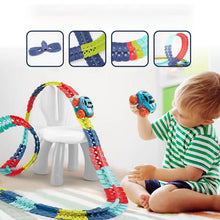 Indlæs billede til gallerivisning Elektrisk bil med høj hastighed med lys og bilbane, der kan bygges