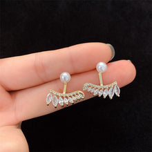 Indlæs billede til gallerivisning Perle-zirkon ørestikker øreringe