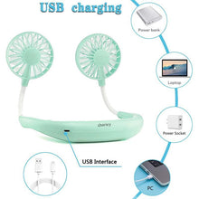 Indlæs billede til gallerivisning Genopladelige mini-halsventilatorer