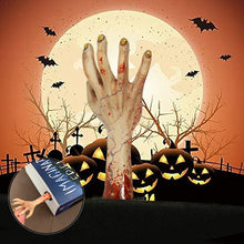 Indlæs billede til gallerivisning Bogmærke i skræmmende hånd-motiv Halloweendekoration