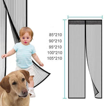 Indlæs billede til gallerivisning Magnetisk skærmdør med velcro med fuld ramme