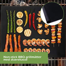 Indlæs billede til gallerivisning Non-stick BBQ grillmåtter med skærekasse