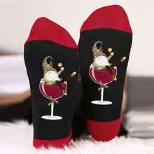 Indlæs billede til gallerivisning Gnome Wine Glass Unisex Crew Socks