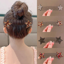 Indlæs billede til gallerivisning Stjernehårspænde med usynlig midtersektion