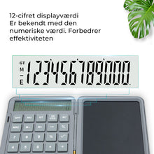 Indlæs billede til gallerivisning Foldbar lommeregner til håndskrivning
