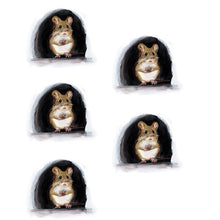 Indlæs billede til gallerivisning Realistiske 3D Musehul vægklistermærker