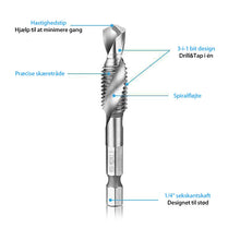 Indlæs billede til gallerivisning Metriske gevindskærebor 6 stk. (M3 - M10)