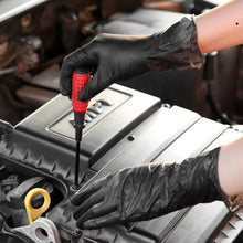 Indlæs billede til gallerivisning 100 STK sorte engangshandsker i nitril