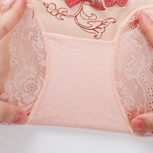 Indlæs billede til gallerivisning Højtaljede blondebroderi trusser