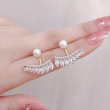 Indlæs billede til gallerivisning Perle-zirkon ørestikker øreringe