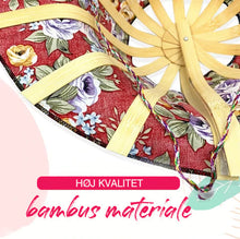 Indlæs billede til gallerivisning Bambus foldbar håndventilator solhat