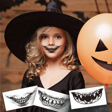 Indlæs billede til gallerivisning Halloween Prank Makeup Temporary Tattoo, 10 Pcs