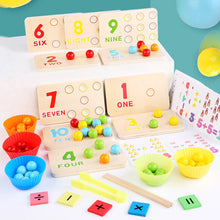 Indlæs billede til gallerivisning Montessori Regnbueperle-legetøj til kognitiv læring