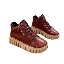 Indlæs billede til gallerivisning Populære lavskårne støvler med tyk sål