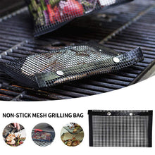 Indlæs billede til gallerivisning Genanvendelige non-stick BBQ Mesh Grill tasker
