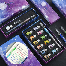 Indlæs billede til gallerivisning 2023 Kalligrafi-sæt Dyppeglas med blækpen