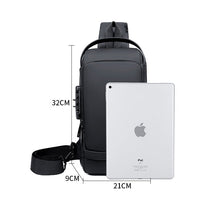 Indlæs billede til gallerivisning Tyverisikret brysttaske med kodelås