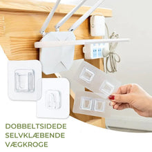 Indlæs billede til gallerivisning Dobbeltsidede selvklæbende vægkroge