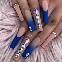Indlæs billede til gallerivisning Farverige kunstige falske negle