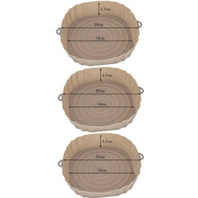 Indlæs billede til gallerivisning 3-delt sæt med Silikonebakker til airfryer