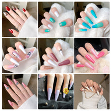 Indlæs billede til gallerivisning Farverige kunstige falske negle