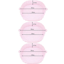 Indlæs billede til gallerivisning 3-delt sæt med Silikonebakker til airfryer
