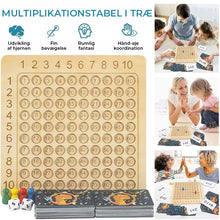 Indlæs billede til gallerivisning 🔢Montessori Multiplikations-brætspil i træ