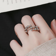 Indlæs billede til gallerivisning Ring med spinnende perler