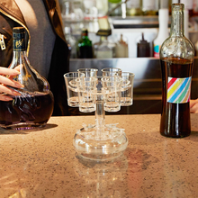 Indlæs billede til gallerivisning Dispenser og holder til 6 shotglas