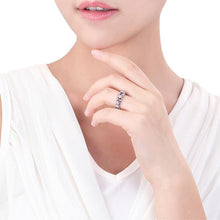 Indlæs billede til gallerivisning Forgyldt Dichroic Indlagt Zirkon Ring