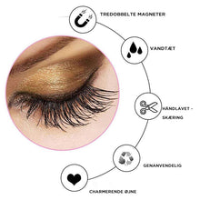 Indlæs billede til gallerivisning 3D magnetiske øjenvipper uden lim