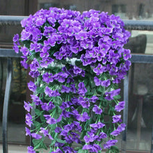Indlæs billede til gallerivisning Kunstig blomsterkurv til ophængning