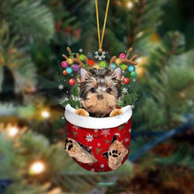 Indlæs billede til gallerivisning Julesok vedhæng med hund