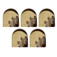 Indlæs billede til gallerivisning Realistiske 3D Musehul vægklistermærker