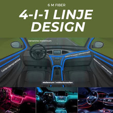 Indlæs billede til gallerivisning 4-i-1 Atmosfærisk LED strenglys til bilinteriøret