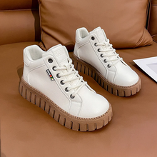 Indlæs billede til gallerivisning Populære lavskårne støvler med tyk sål