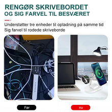 Indlæs billede til gallerivisning 3-i-1 trådløs oplader