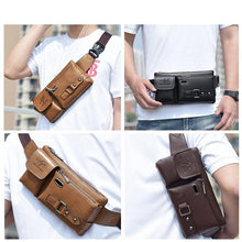 Indlæs billede til gallerivisning Mænds slynge taske Brysttaske