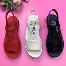 Indlæs billede til gallerivisning Ensfarvede sommersandaler med bløde såler