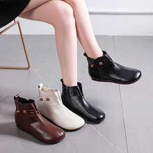 Indlæs billede til gallerivisning Bløde firkantede støvler i retrostil