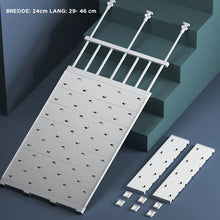 Indlæs billede til gallerivisning Udvideligt spændingshyldestativ til skabsopbevaring