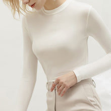 IndlĂŠs billede til gallerivisning đ€LangĂŠrmet Slim Fit rullekrave til kvinder