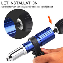 Indlæs billede til gallerivisning Adapter til boremaskine til nittepistol