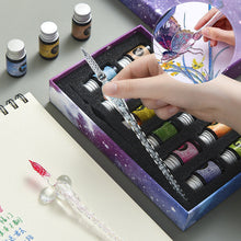 Indlæs billede til gallerivisning 2023 Kalligrafi-sæt Dyppeglas med blækpen