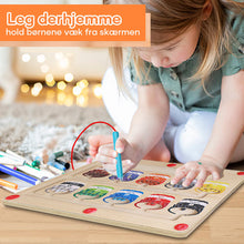 Indlæs billede til gallerivisning Magnetisk labyrint med farver og tal