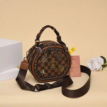 Indlæs billede til gallerivisning Retrotaske med tryk og bamsemærke