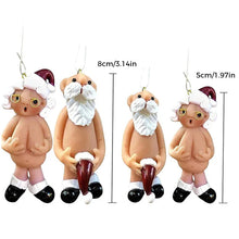 Indlæs billede til gallerivisning Julepynt Julemands-vedhæng i harpiks